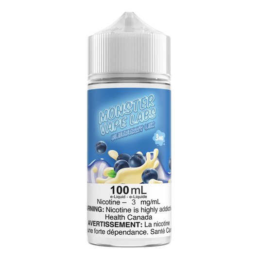 Blueberry Lux By Monster Vape Labs 100mL Traditional Nic.