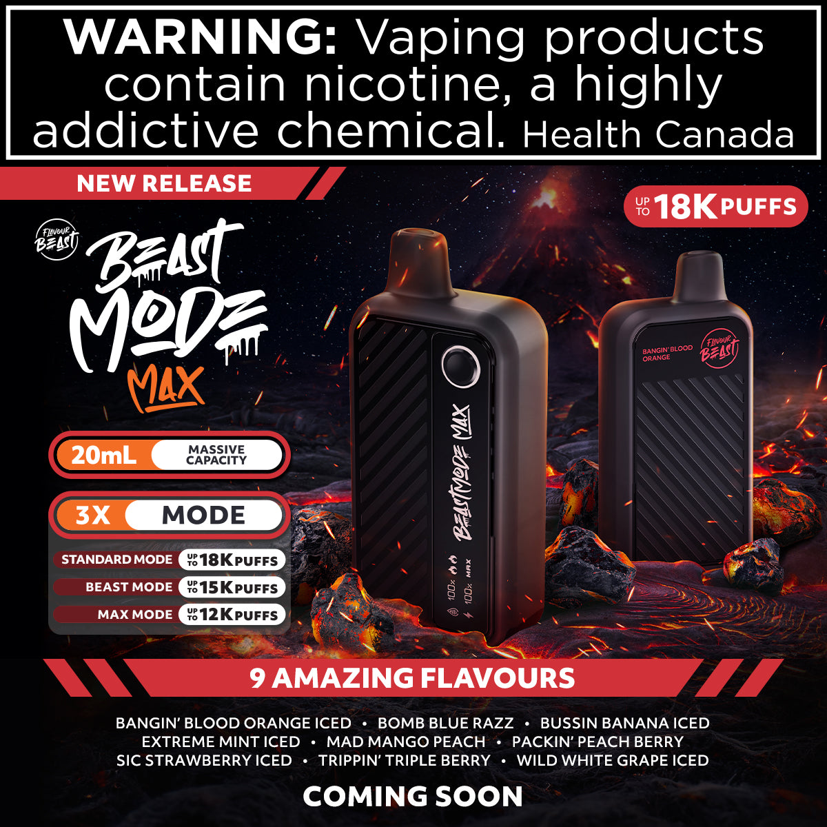 Flavour Beast Beast Mode Max 18K 20mL Disposable