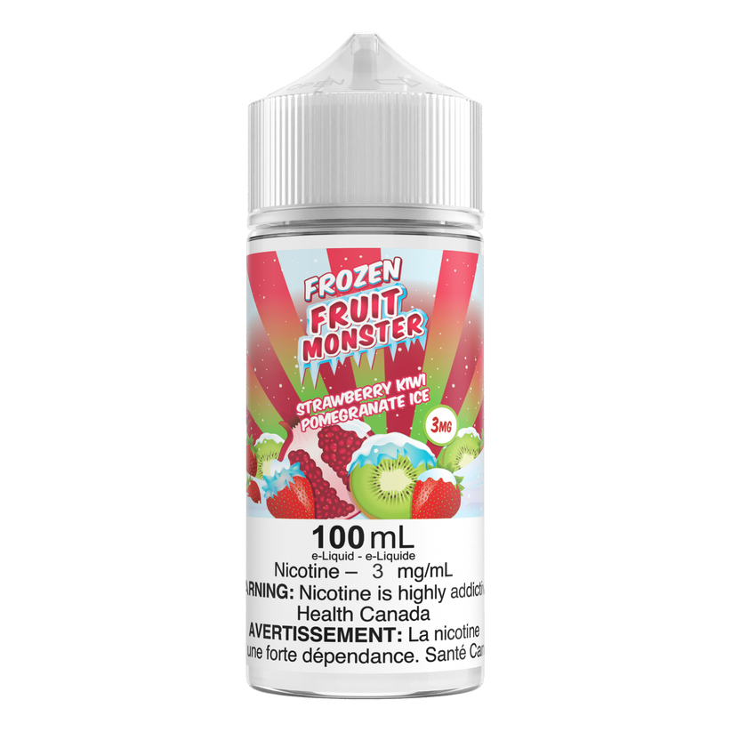 Strawberry Kiwi Pomegranate ICE By Frozen Fruit Monster 100mL Traditional Nic.