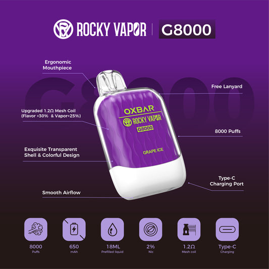 Rocky Vapor OXBAR G-8000 Disposable Vape