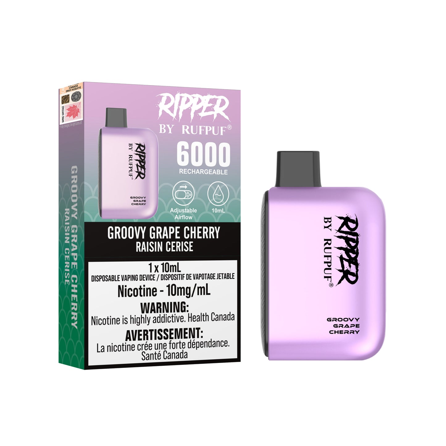 RUFPUF RIPPER 6K 10MG - 10mL (Low Nic.) Disposable