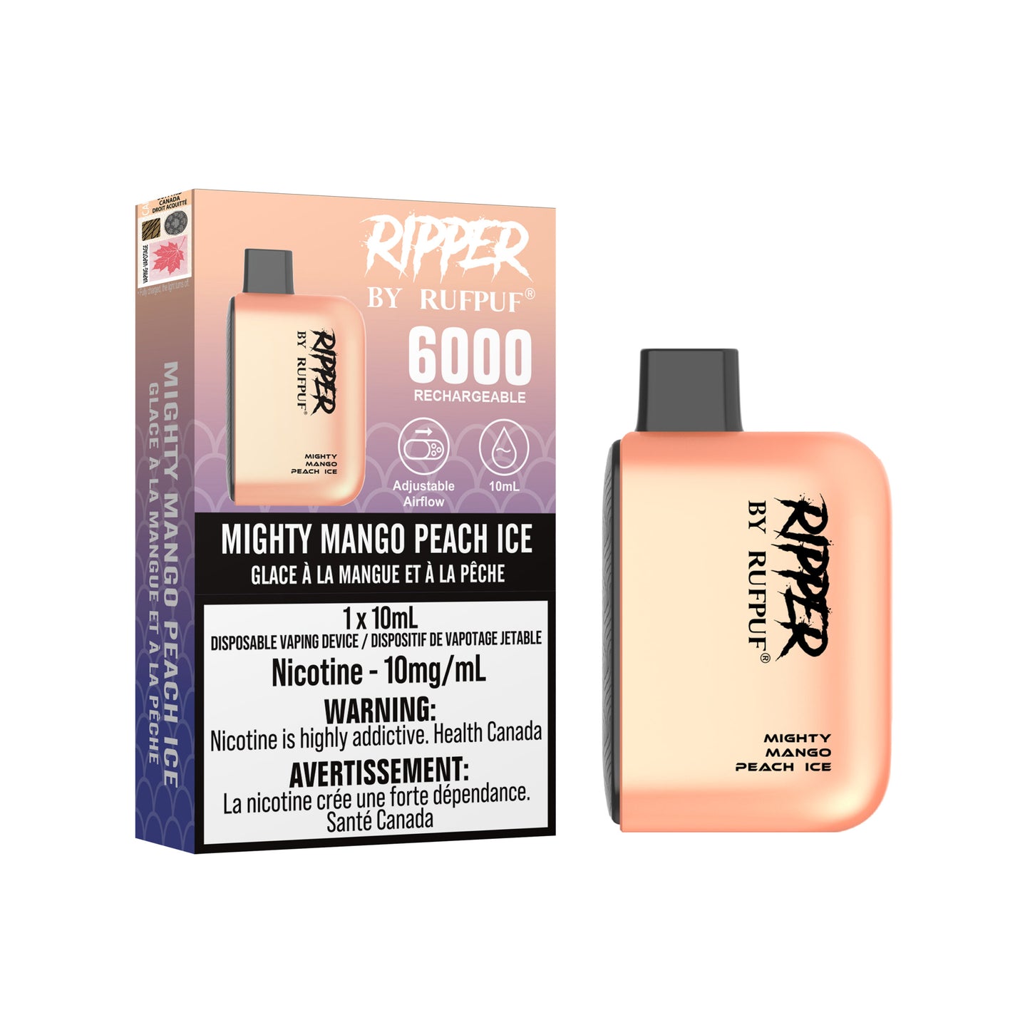 RUFPUF RIPPER 6K 10MG - 10mL (Low Nic.) Disposable