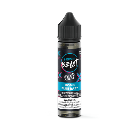 Bomb Blue Razz By Flavour Beast E-liquid SALT Nicotine 60mL Riverside Vape Supply Bomb Blue Razz By Flavour Beast E-liquid SALT Nicotine 60mL Riverside Vape Supply