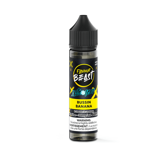 Bussin' Banana Iced By Flavour Beast E-liquid Salt Nicotine 60mL