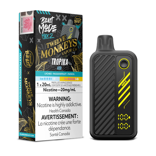 Flavour Beast X 12 Monkeys Beast Mode Max 2 50K 20mL/20MG Disposable