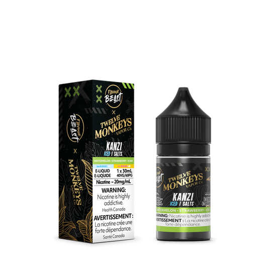 12 Monkey's X Flavour Beast E-liquid "Kanzi Iced" 30mL 20MG