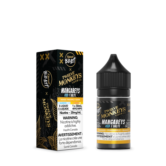 12 Monkey's X Flavour Beast E-liquid  "Mangabeys Iced" 30mL 20MG