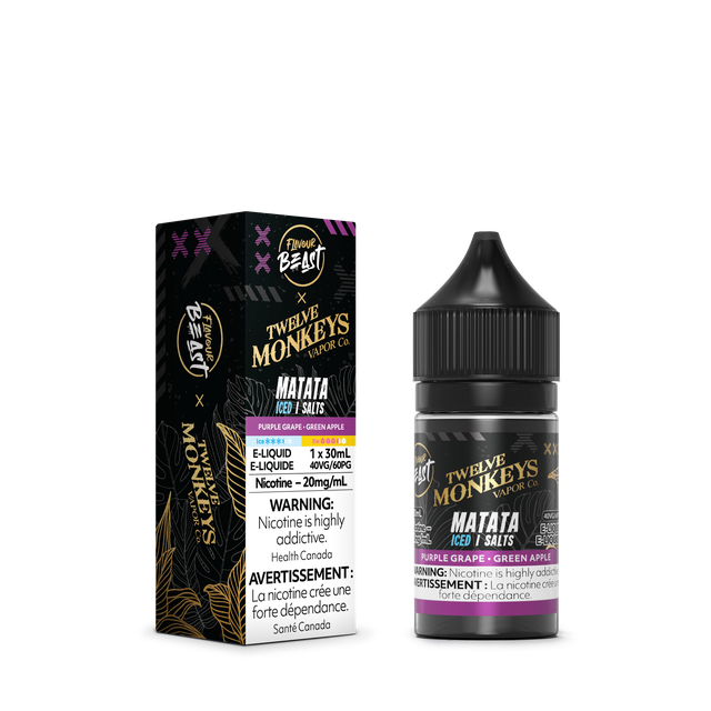12 Monkey's X Flavour Beast E-liquid  "Matata Iced" 30mL 20MG
