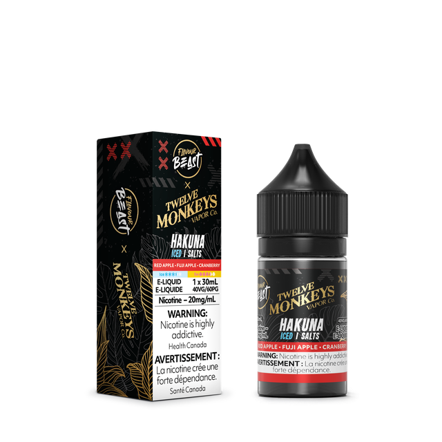 12 Monkey's X Flavour Beast E-liquid  "Hakuna Iced" 30mL 20MG