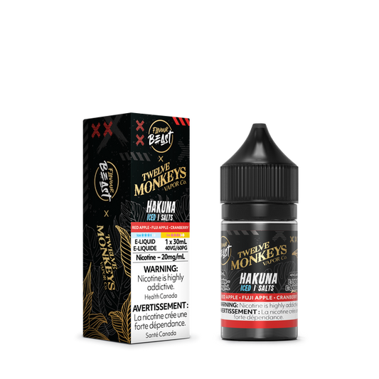 12 Monkey's X Flavour Beast E-liquid  "Hakuna Iced" 30mL 20MG
