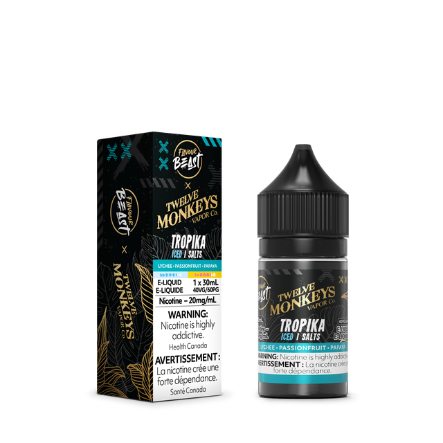 12 Monkey's X Flavour Beast E-liquid  "Tropika Iced" 30mL 20MG