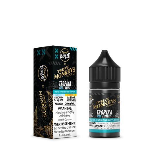 12 Monkey's X Flavour Beast E-liquid  "Tropika Iced" 30mL 20MG