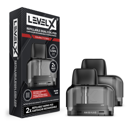 Level X Refillable Dual Coil Pod - 2PK