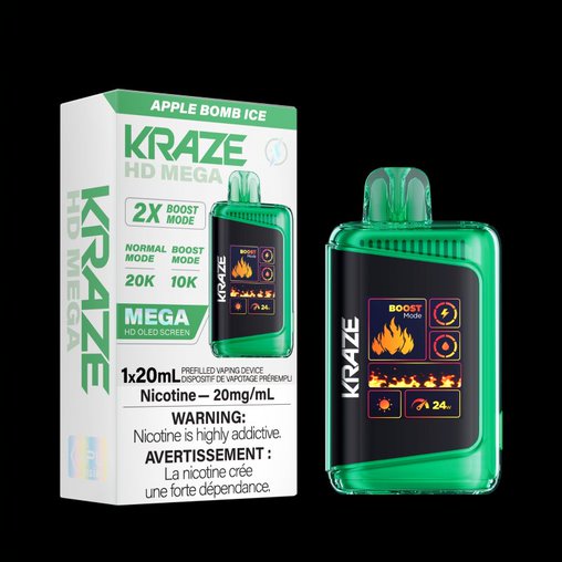 Kraze MEGA HD Disposable - 20MG - 20mL - 20K Puff