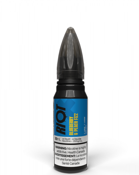 Blueberry Peach Fizz By RIOT X/Squad - Salt Nic. 30mL
