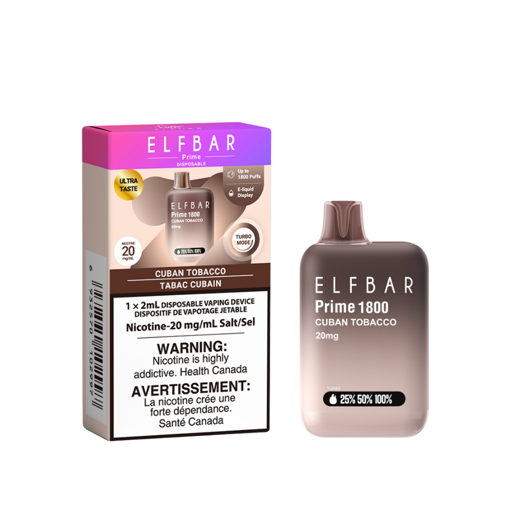 ELF Bar PRIME 1800 2mL Disposable Vape