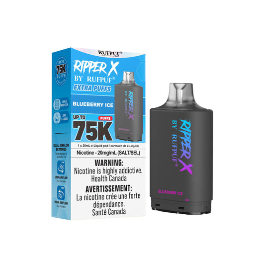RUFPUF RIPPER X 75K - 20ML - 20MG Nic. X Style Pods (Prefilled)