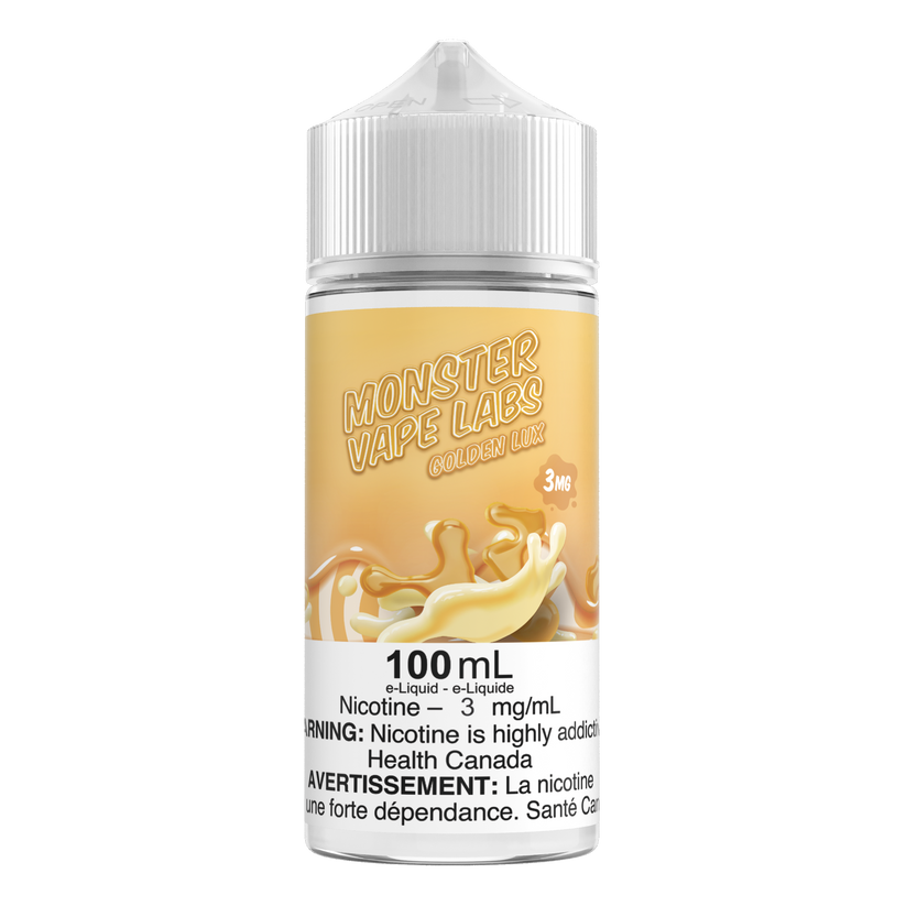 Golden Lux By Monster Vape Labs 100mL Traditional Nic. Riverside Vape Supply Golden Lux By Monster Vape Labs 100mL Traditional Nic. Riverside Vape Supply