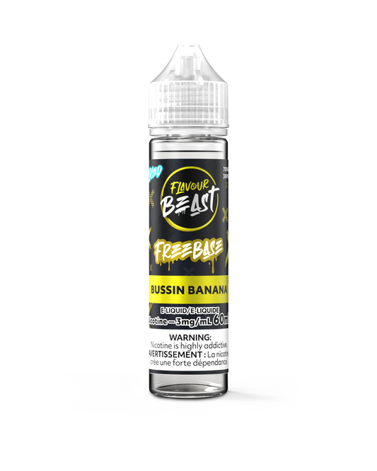 Flavour Beast E-Liquid Freebase Nic. 60mL-Bussin' Banana ICED