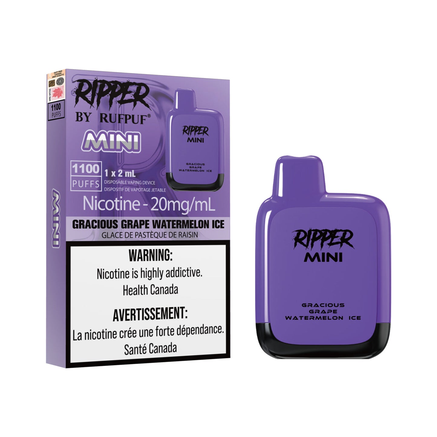Rufpuf 1100 Mini Disposable 2mL - 20MG