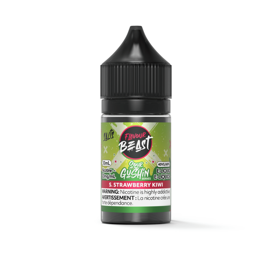 Flavour Beast GUSHIN' E-liquid  "Strawberry Kiwi" 30mL 20MG