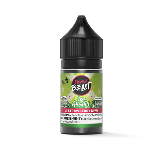 Flavour Beast GUSHIN' E-liquid  "Strawberry Kiwi" 30mL 20MG