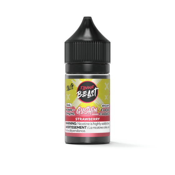 Flavour Beast GUSHIN' E-liquid  "Strawberry" 30mL 20MG