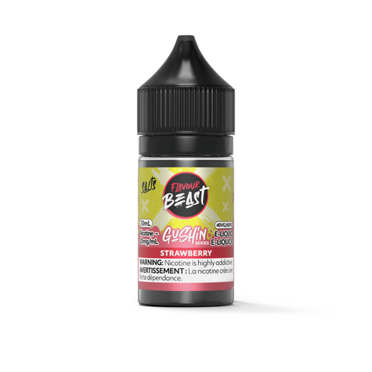 Flavour Beast GUSHIN' E-liquid  "Strawberry" 30mL 20MG