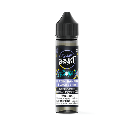 Blazin' Banana Blackberry Iced By Flavour Beast E-liquid Salt Nicotine 60mL