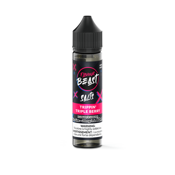 Trippin' Triple Berry By Flavour Beast E-liquid Salt Nicotine 60mL