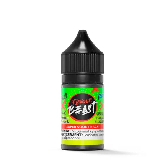 Super Sour Peach Iced By Flavour Beast E-liquid 30mL