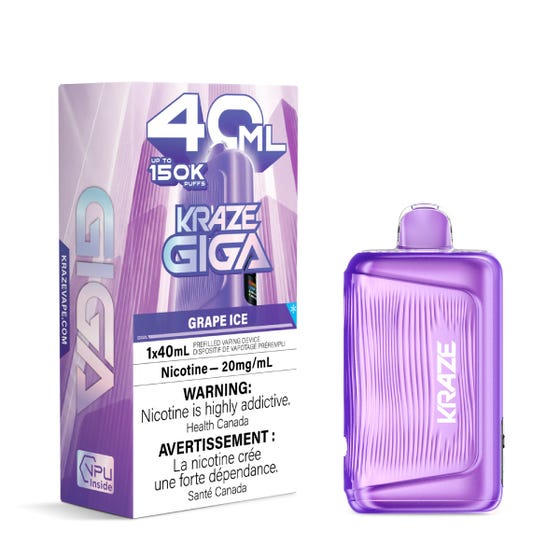 Kraze Giga 40mL Disposable Vape - 20MG
