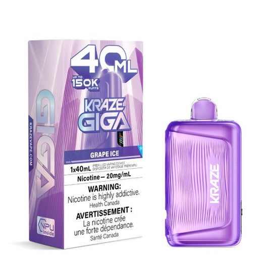 Kraze Giga 40mL Disposable Vape - 20MG
